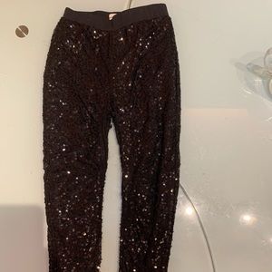 Abercrombie kids girls sequins leggings S